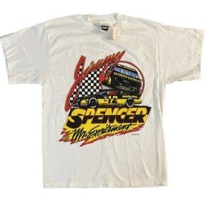 NWT Vintage Jimmy Spencer NASCAR Mr. Excitement Racing T-Shirt 1993 Size Large